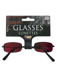 Put on your vamp face this Halloween! Buy the Crimson Vampirism Glasses as accessories this year. The red lenses of these glasses give off an eerie, vampire vibe. Pair these glasses with a long red cape or red lipstick. Become the most stylish vampire at the Halloween party with this classy accessory. Red Vampire, Latihan Yoga, Vampire Costume, نظارات شمسية, Halloween Costume Accessories, Animale Rare, Cool Sunglasses, Eye Wear Glasses, The Vampire