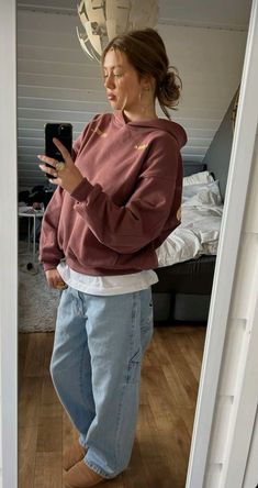 White Girl Outfits, Hoodie Outfits, Winter Ootd, Everyday Fits, Aesthetic Grunge Outfit, Baggy Style, Love Clothing, Hoodie Outfit, Outfits Winter