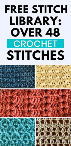 the free library over 48 crochet stitches