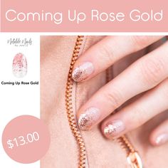 Rose Gold Nails Acrylic, Dark Pink Nails, Spring Nail Polish, Simple Spring Nails, Nails Beautiful, Street Stock, Spring Nail Colors, Nails Design With Rhinestones, Rose Gold Nails