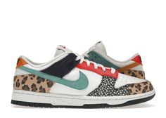 Check out the Nike Dunk Low Safari Mix (W) available on @StockX Safari Pattern, Safari Print, Sneakers Mode, Bleu Turquoise, Jordan 5, Jordan 3, Nike Dunk Low, Jordan 11, Air Max 1