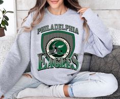 Philadelphia Vintage Style Sweatshirt  Sundays Are For The Birds  Philly Philly Eagles Hoodie  Eagles Football Team Crewneck 2 Easy 30 day return policy Miami Dolphins Sweatshirt, Eagles Football Team, Retro Style 90s, Eagles Hoodie, Philly Eagles, Miami Football, Eagles Football, Gifts For Football Fans, Football Sweatshirt