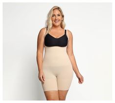 Layer your look with this smoothing shapewear showcasing stretchy and supportive fabric for a flattering fit under your favorite ensembles. From Shapellx. Supportive Stretch Shapewear With Built-in Bra, Compression Shapewear With Seamless Construction, Elegant Compression Shapewear With Medium Bust Support, Elegant Shapewear With Medium Bust Support And Compression, Seamless Compression Shapewear, Compressive Seamless Shapewear, Mid-thigh Length Shapewear With Built-in Bra, Compression Shapewear With Medium Bust Support, Underbust Compression Shapewear With Smoothing