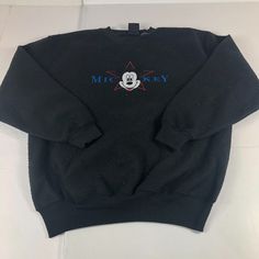 You are purchasing 90s Mickey Unlimited Sweatshirt Adult Medium Black Fleece Embroidered Crewneck Brand- Mickey Unlimited Style- Sweater 90s Mickey Unlimited Sweatshirt Adult Medium Black Fleece Embroidered Crewneck Color - Black Size- Men's Size Medium Measurements - Please See Photos Above For Shoulder To Hem & Pit To Pit. Good Used/ Pre Owned Condition Pilling See Pictures For Details Black College Sweatshirt With Embroidered Text, Sporty Black Embroidered Sweatshirt, Black Crew Sweatshirt With Embroidered Graphics, Winter Fleece Sweatshirt With Embroidered Logo, Crew Fleece Sweatshirt With Embroidered Logo, Streetwear Fleece Sweatshirt With Embroidered Text, Fleece Sweatshirt With Embroidered Text For Streetwear, Black Crew Sweatshirt With Embroidered Text, Black Sweater With Embroidered Graphics For Streetwear