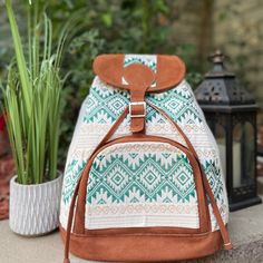 "Beautiful large backpack handmade by Guatemalan artisans.  *Adjustable backpack straps *made in Guatemala *dimensions are 15\" by 14\" with bottom width of 6\"" Backpack Handmade, Santa Clarita, Backpack Bag, Large Backpack, Backpack Straps, Bag Handmade, Guatemala, Backpack Bags, Fashion Backpack