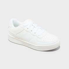 Kids' Benni Court Sneakers - art class™ White 3 Sneakers Art, Construction For Kids, Sneaker Art, Mid Top Sneakers, Footbed Sandals, Rubber Shoes, Tween Outfits, Kids Style, Everyday Activities