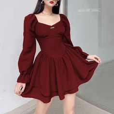 WELCOME TO ZJKRL STORE! SIZE Length/cm Bust/cm Waist/cm Hips/cm Shoulder/cm Sleeve/cm S 72cm(28.25") 82cm(32.25") 64cm(25.25") / / 61cm(24") M 73.5cm(29") 86cm(34") 68cm(26.75") / / 62cm(24.5") L 75cm(29.5") 90cm(35.5") 72cm(28.25") / / 63cm(24.75") XL 76.5cm(30.25") 94cm(37") 76cm(30") / / 64cm(25.25") NOTE: 1. Please strictly follow the size chart to select the size. Do not select directly according to your habits.2. Still not sure about size? We'd love to advise based on your measurements of bust, waist and hip.3.The size may have 2-3cm differs due to manual measurement. Please note when you measure. Party Dress With Square Neck In Solid Color, Fitted Lantern Sleeve Solid Color Dress, Fitted Solid Color Dress With Lantern Sleeves, Chic Mini Dress With Lantern Sleeves In Solid Color, Fitted Mini Dress With Lantern Sleeves For Night Out, Party Dresses With Lantern Sleeves In Solid Color, Square Neck Solid Color Mini Dress For Party, Party Mini Dress With Square Neck In Solid Color, Fitted Lantern Sleeve Dress For Night Out