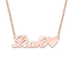 Liah name necklace with little heart 14k gold unique gifts 
								Add something extra special to your jewelry box with Name Necklace Official engravable necklaces.
								The Liah's name necklace with little heart unique gifts 14k gold is best gifts for Liah. Name Necklace Official provides affordable engravable jewelry that won't 
								break the bank. In addition, these pieces make for very thoughtful and appreciated gifts for friends and family. 
								And whether valentine's day gifts, mother's day gifts, christmas gifts, wedding gifts, graduation gifts, birthday gifts,
								 NAME NECKLACE are all the best gift choice store. Rose Gold Heart Pendant Name Necklace As Gift, Rose Gold Engraved Heart Pendant Name Necklace, Personalized Rose Gold Name Necklace With Heart Pendant, Engraved Rose Gold Heart Pendant Name Necklace, Customizable Rose Gold Heart Name Necklace, Personalized Rose Gold Heart Necklace For Her, Customizable Rose Gold Heart Necklace, Custom Name Rose Gold Necklace As Gift For Her, Personalized Heart-shaped Rose Gold Name Necklace