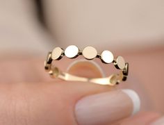 Our dot ring is made of 14k solid gold and it is a minimalist ring that can accompany you on a day. Thanks to its style, you can combine it with different rings. When you think of it as a gift for your loved ones, it will be a great gift choice. Our gold ring makes happy your loved ones. If you want, you can add a gift note for your loved ones. It arrives in a special jewelry gift box. We respond to your questions happily. Your question will be answered within 24 hours. Do not hesitate to contac 14k Gold Rings For Gift, 14k Gold Rings As Gift, 14k Gold Full Circle Rings As A Gift, Dot Ring, Gold Dot, Everyday Ring, Solid Gold Ring, Etsy Gold Ring, Ring Simple