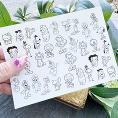 I took the NEXT LEVEL nail art practice sheets to yet ANOTHER LEVEL! Paint your fave designs with gel polish right on the nail! Apply these waterslide decals and color in - just like a nail tech coloring book! This is literally the PERFECT tool to help you practice nail art! 6x4 sized pages full of designs! Grab one or grab them all! **There are various sizes of each design, but due to the details, they may not fit on small/short nails** **These are not peel and stick nail stickers** Small Short Nails, Practice Nail Art, Practice Nails, Disney Nail Decals, Diy Nail Stickers, Book Nail Art, Nail Stickers Designs, Nail Art Practice, Art Outline