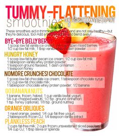 an image of a magazine cover with a strawberry smoothie in the front and on the back