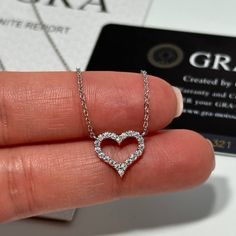 New Sterling Silver And Moissonite Heart Shaped Pendant Necklace 20x 0.015 Carat Diamond Cut Stones. 0.3 Total Carat Weight. Gra Certified. Diamond Test Positive. Pendant Size: 13mm X 12mm Chain Length: 17.6" - 19.6" Comes With Gift Box. White Heart-shaped Diamond Necklace For Formal Occasions, White Heart-shaped Diamond Necklace For Formal Events, White Heart Diamond Necklace For Formal Occasions, Formal White Gold Heart Necklace With Vvs Clarity, Sterling Silver Open Heart Jewelry With Vvs Clarity, White Heart Charm Necklace In Fine Jewelry Style, Fine Jewelry White Heart Charm Necklace, White Cubic Zirconia Heart Cut Necklaces, White Fine Jewelry Heart Necklace With Charm