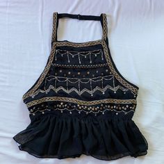 Free People Camille Embroidered Camisole. Women’s Size(S) Small And Medium. Black With Sequins. Brand New With Tag. Festive Sleeveless Summer Crop Top, Festive Sleeveless Crop Top For Summer, Festival Sleeveless Sequined Tops, Festive Black Sleeveless Blouse, Festival Embellished Sleeveless Crop Top, Sleeveless Embellished Crop Top For Festivals, Black Sleeveless Embellished Tops, Embellished Sleeveless Crop Top For Festival, Black Embellished Sleeveless Tops