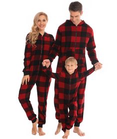 PRICES MAY VARY. Microfleece Imported Zipper closure Machine Wash 🎄【Premium Material】- These cozy family onesie pajamas are made of high-quality Microfleece(100% Polyester), which is extra-soft and comfortably warm. 🎅These matching Jumpsuit pajamas make cozy lounging a shared experience. Bring them out during family game night, get matching sets as a couple to make your time together extra cute, or match as a squad and make that slumber party one to remember. 🎄【The Whole Family】- The family J Plaid Pjs, Matching Family Christmas Pajamas, Burgundy Shirt, Union Suit, Family Pajama Sets, Christmas Onesie, Matching Christmas Pajamas, Christmas Pajama Set, Onesie Pajamas