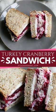 Try our irresistible turkey cranberry sandwich recipe! Featuring sweet and tart cranberry sauce paired with savory turkey, it's one of the best lunch recipes for meal prep. Save this turkey sandwich for your meal prep lunch ideas! Turkey Cranberry Sandwich Recipes, Turkey Chutney Sandwich, Cranberry Bread Sandwich, Cranberry Sauce For Sandwiches, Ground Turkey Sandwich, Turkey Pockets Deli Turkey, Turkey Provolone Sandwich, Turkey And Cranberry Sandwich, Deli Turkey Recipes Dinner