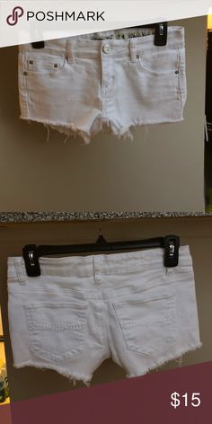 NWOT Short shorts Never worn! No stains and no flaws! 2 inch inseam. They’re stretchy too Indigo Rein Shorts Jean Shorts White Stretch Mid-rise Jean Shorts, Stretch Mid-rise White Jean Shorts, White Stretch Cutoff Jean Shorts, White Stretch Mid-rise Shorts, Short Shorts, Jean Shorts, White Shorts, Casual Shorts, Womens Shorts