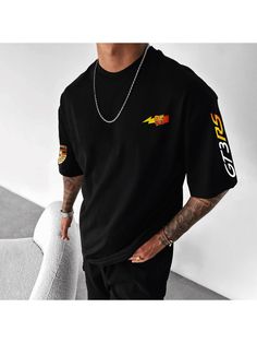 Men Youth T-Shirts, Oversize Sports Car Lightning McQueen T-shirt Sports Season Short Sleeve Graphic Print T-shirt, Sports Season Graphic Print Short Sleeve T-shirt, Short Sleeve Graphic Print T-shirt For Sports, Sports Season Graphic Tee T-shirt With Short Sleeves, Sports Season Graphic Tee With Short Sleeves, Woman Vest, Long Sleeve Tees Women, Tactical Boots, Lightning Mcqueen