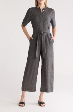 Theory Drape Hemp Jumpsuit | Nordstromrack Casual Short Sleeve Jumpsuits And Rompers With Pockets, Casual Jumpsuits And Rompers With Pockets, Summer Short Sleeve Relaxed Fit Jumpsuits And Rompers, Casual Short Sleeve Relaxed Fit Jumpsuits And Rompers, Casual Jumpsuits And Rompers With Short Sleeve, Relaxed Fit, Casual Short Sleeve Jumpsuits And Rompers With Relaxed Fit, Fitted Jumpsuits And Rompers With Pockets And Short Sleeves, Solid Color Short Sleeve Relaxed Fit Jumpsuits And Rompers, Relaxed Fit Solid Jumpsuits And Rompers With Short Sleeves