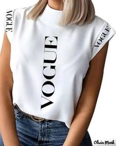 Color: white, Size: M Chubby Baddie, Outfits Vacation, Outfits Everyday, Spring School, Cold Spring, Retro Tops, Outfits Spring, Hottest Fashion Trends, Casual Spring