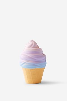 an ice cream cupcake on a white background