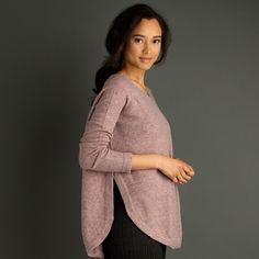 A large tulip hem makes this sweater perfect for layering over your favorite cold-weather pants and dresses - or cozy loungewear favorites. Content & Care - 65% Acrylic, 22% Nylon, 8% Wool, 3% Yakwool, 3% Spandex- Hand wash cold & dry flat- Imported Model wears size small Cozy Fit Sweater For Lounging In Fall, Fall Lounging Sweater In Solid Color, Fine Knit Loungewear Sweater For Fall, Versatile Soft Knit Sweater For Loungewear, Fall Fine Knit Loungewear Sweater, Fine Knit Fall Loungewear Sweater, Fine Knit Sweater For Fall Loungewear, Fall Sweater For Lounging, Fall Sweater For Lounging With Soft Texture