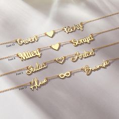 14k Gold Two Name Necklace with Symbols, Couple Name Necklace, 2 Name Necklace, Kids Name Necklace, Dainty Double Name Jewelry for Women * Material:   ! High Quality Solid 925 Sterling Silver * Finish:   ! Sterling Silver ∙ 14K Gold ∙ Rose Gold Chains have patents and stamps. (925K) * CHAIN SIZES: 14 inches (36 cm) - Age 5 years or Under 16 inches (41 cm) - Age 6-18 years 18 inches (46 cm) - Ideal and popular size for women 20 inches (51 cm) 22 inches (56 cm) ! Check the infographics for your mo Dainty Customizable Gold Necklace, Gold Name Necklaces For Anniversary, Name Pendant Necklaces For Weddings, Gold Heart-shaped Name Jewelry, Gold Necklaces With Names For Anniversary, Heart-shaped Gold Jewelry With Names, Wedding Necklaces With Names On Pendant, Personalized Sterling Silver Gold Jewelry, Wedding Name Pendant Necklace