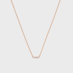 A delicate and modern piece that pairs well with any style! G-H color, SI clarity, 0.03ctw Adjustable chain length Modern 14k Gold Diamond Necklace For Everyday, 14k Rose Gold Diamond Necklace With Adjustable Chain, Minimalist 14k Gold Diamond Necklace For Everyday Luxury, Classic Rose Gold Necklace For Everyday Luxury, Classic Rose Gold Luxury Necklace, Modern 14k White Gold Diamond Necklace, Modern Yellow Gold Diamond Necklace For Everyday, Modern 14k Rose Gold Jewelry For Formal Occasions, Modern Everyday Yellow Gold Diamond Necklace