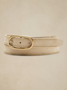 MULTI STUDDED | Banana Republic Chic Leather Belt With Embroidery, Chic Embroidered Leather Belt, Elegant Adjustable Belts For Fall, Chic Adjustable Chain Belt, Elegant Leather Belt With Embroidery, Elegant Belt With Removable Buckle For Spring, Chic Beige Fitted Belt, Chic Fitted Beige Belt, Chic Fall Belts