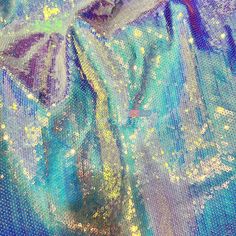 Iridescent Blue 3mm High-density Sequin Dress Fabric - OneYard Sequin Material, Iridescent Blue, Sequin Fabric, Rhinestone Bead, Blue And Pink, Fabric By The Yard, Satin Fabric, Dress Fabric, Sequin Dress