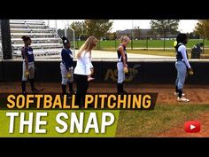 the softball players are getting ready to hit the ball with their hands, and one girl is