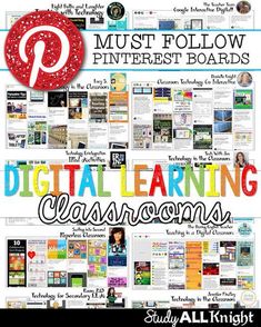 the digital learning classroom poster is shown