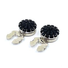 Easy way to use Cufflinks...  Thanks to its clip-on structure, Snap-on Cufflinks will provide you convenience without the need for a hole in the sleeve of the shirt and will add elegance to you with its original designs. It is made of brass material. Fading - Does not tarnish Formal Black Clip-on Earrings, Wedding Cufflinks, Custom Made Suits, Small Bouquet, Cufflinks Wedding, Silver Cufflinks, Tie Accessories, Suit And Tie, Brass Material