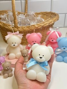 Size approx.: small bear: 4.5x3.5x3cm large bear: 8.5x6.5x5.5cm If you want it in another color that is not listed, let me know. Candles are primarily intended for decorative purposes. But if you decide to burn them, please make sure to use a stable heat-resistant undernearth to collect any wax Candle Baby Shower Favors, Candle Baby Shower, Baby Shower Candle Favors, Gift For Guests, Baby Shower Candles, Shaped Candle, Candle Shapes, Decor Nursery