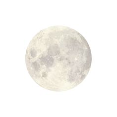 the full moon is shown against a white background