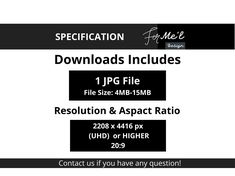 an image of a black and white background with text that reads,'1 jpg file resolution & aspact ratio '