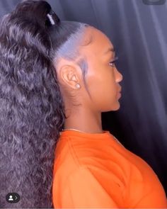 High Ponytail Hairstyles, Ponytail Hairstyles Easy, Easy Hairstyles For Medium Hair, Hair Cute, High Ponytail, Hair Ponytail Styles