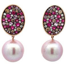 Check out this item from 1stdibs! Pink Sapphire Diamond Freshwater Pearl Drop Earrings 3.05 Carats 18 Karat: https://www.1stdibs.com/id-j_19043602 Luxury Pink Multi-stone Earrings, Luxury Oval Pink Earrings, Luxury Pink Oval Earrings, Luxury Pink Round Earrings, Pink Multi-stone Round Earrings, Rose Gold Drop Earrings, White Champagne, Freshwater Pearl Drop Earrings, Pearls Earrings