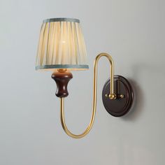 a wall light with a lamp attached to it