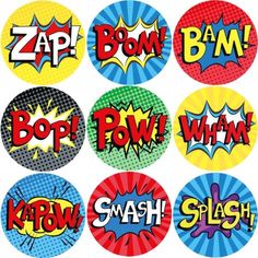 some type of stickers that are in the shape of speech bubbles with different colors