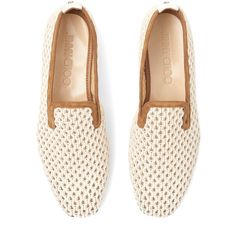 Got The Wrong Size Elegant Slip-on Moccasins With Woven Sole, Elegant Slip-ons With Woven Sole And Round Toe, Elegant Slip-on Loafers With Woven Sole, Designer Beige Slip-on Loafers, Elegant Spring Loafers With Woven Sole, Slip-on Loafers With Woven Sole And Flat Heel, White Slip-on Loafers With Perforated Toe Box, Spring Formal Loafers With Woven Sole, Summer Cream Slip-on Loafers