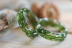 Silver Moss Ring Nature Ring Real Moss Ring Green Resin - Etsy Cheap Green Crystal Ring, Resin Ring Ideas, Moss Rings, Botanical Rings, Earth Rings, Nature Rings, Moss Ring, Moss Jewelry, Ring Magic