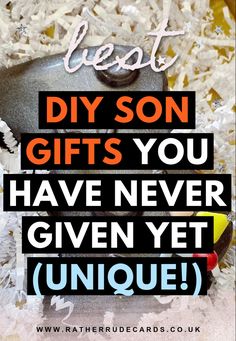 Easy to make unique son gifts ideas for boys that are super creative Sons Girlfriend Gifts Christmas, Creative Gifts Ideas, Mother Son Gift, 19th Birthday Gifts, Christmas Presents For Moms, Father Birthday Gifts, Inexpensive Christmas Gifts, 10 Birthday, Toddler Boy Gifts