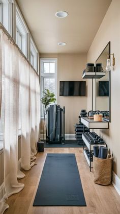 #BEAUTY ,#REALATIONSHIPS #Fashion #Outfits #SUMMER Outfits #Animals Home Gym Room Divider, Tiny Gym Room Ideas, Small Gym Organization, Multipurpose Exercise Room, Mini Workout Room, Small Basement Gym Ideas Unfinished, Gym Space At Home, At Home Small Gym, Small Room Gym Ideas