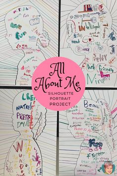 all about me silhouette portrait project for kids