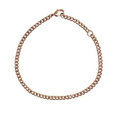 A cuban chain bracelet in a super wearable, petite size. A modern silhouette that's superb for layering alongside your favorite chains. Length: adjustable between 6.5" - 7.5". Our materials make for an amazing, high quality, seamless, jewelry piece with longevity. Our bracelets are plated with 18k gold, 18k rose gold, or rhodium and finished with a protective coating. A little secret we'll keep between us: it looks way more than it costs. Minimalist Cuban Link Chain Bracelet, Adjustable Cuban Link Jewelry For Everyday, Minimalist Gold Cuban Link Chain Bracelet, Everyday Cuban Link Bracelets With Lobster Clasp, Adjustable Metal Jewelry With Curb Chain, Adjustable Metal Curb Chain Jewelry, Adjustable Cuban Link Curb Chain Bracelet, Modern Adjustable Cuban Link Bracelet For Everyday Wear, Modern Adjustable Cuban Link Bracelet For Everyday