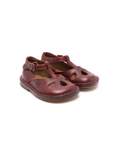 bordeaux red calf leather cut-out detailing side buckle fastening round toe rubber sole Red Closed Toe Mary Janes With Buckle Closure, Leather Open Toe Mary Janes With Buckle Closure, Leather Mary Janes With Buckle Closure And Open Toe, Red Mary Janes With Buckle Closure And Round Toe, Red Mary Janes With Buckle Closure, Leather Mary Jane Closed Toe T-strap Sandals, Leather Mary Jane T-strap Closed Toe Sandals, Closed Toe Mary Jane Sandals With Rubber Sole, Red Leather Round Toe Mary Janes