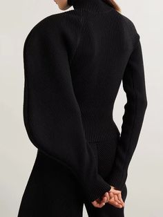 SIZEbust:68cm waist:59cm sleeve length:74cm length:48.5cmNote: 1 inch = 2.54 cm, 1 cm = 0.39 inchMeasurement by hands allow 2-3cm errors which is normal Black Ribbed Long Sleeve Cropped Sweater, Fitted Textured Knit Versatile Sweater, Long Sleeve Cropped Sweater With Ribbed Cuffs For Work, Versatile Textured Knit Fitted Sweater, Elegant Fitted Sweater With Ribbed Cuffs, Versatile Textured Knit Long Sleeve Sweater, Elegant Fitted Turtleneck Cardigan, Elegant Knit Turtleneck Cardigan, Black Fitted Textured Knit Cardigan