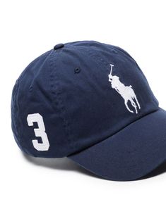 Polo Pony-embroidered cotton cap from POLO RALPH LAUREN featuring navy blue, cotton, signature Polo Pony motif, embroidered logo to the front, embroidered logo to the rear, curved peak, adjustable fit and adjustable strap to the rear. | Polo Ralph Lauren Polo Pony-embroidered cotton cap Cotton Baseball Cap With Logo, Cotton Six-panel Hat With Logo, Cotton Hat With Logo And Curved Visor, Cotton Curved Visor Hat With Logo, Cotton Hat With Curved Visor And Logo, Classic Dad Hat With Embroidered Logo, Cotton Baseball Cap With Curved Brim And Logo, Classic Dad Hat With Embroidered Logo Visor, Adjustable Cotton Hat With Logo