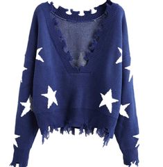 A Star ⭐️ always makes a statement! The Star logo is all the rage this season. Wear this over your favorite active wear or with a cute jean . Acrylic , Cotton, Spandex ONE SIZE FITS MOST Loose fit Ripped Jumper, Hoody Outfits, Ultra High Waisted Jeans, Knitted Crop Top, Special Clothes, Sweater Fits, Oversize Fashion, Cute Jeans, Crop Top Sweater