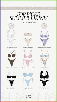 Top picks for Amazon bikinis I brought to Mexico! #amazonfashion #amazonswim Amazon Bikinis, Where To Buy Bikinis, Monochrome Outfit, Fashion Guide, Summer Bikinis, All Shapes, Swimwear Brands